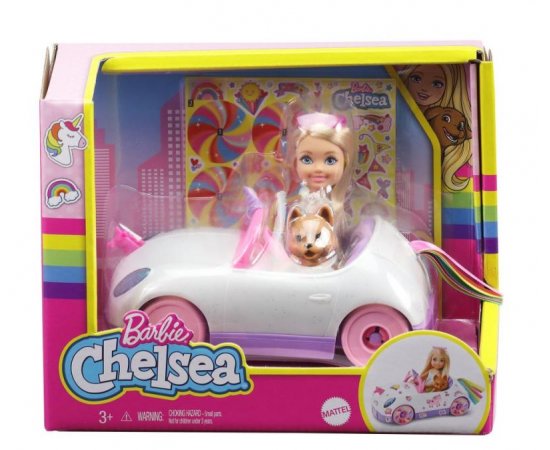 MATTEL BARBIE CHELSEA BABA ES KISAUTO MATRICAKKAL /25GXT41/