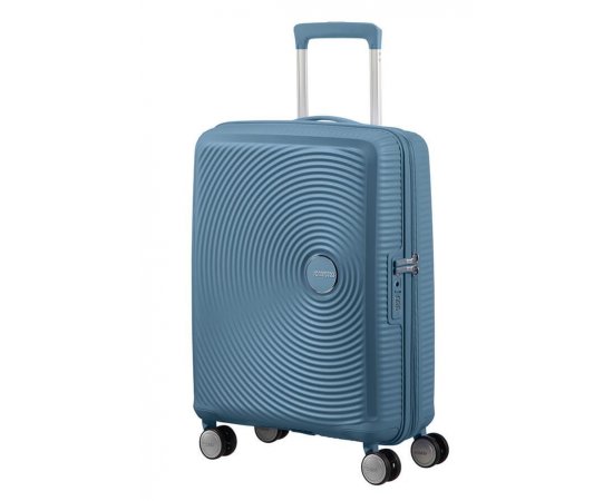 AMERICAN TOURISTER SOUNDBOX SPINNER 55/20 TSA EXP/STONE BLUE