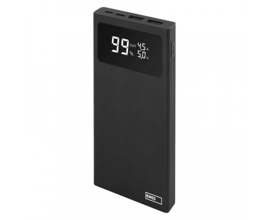 EMOS B0531B BETAQ 10 POWER BANK, 10 000 MAH, 22,5 W, FEKETE