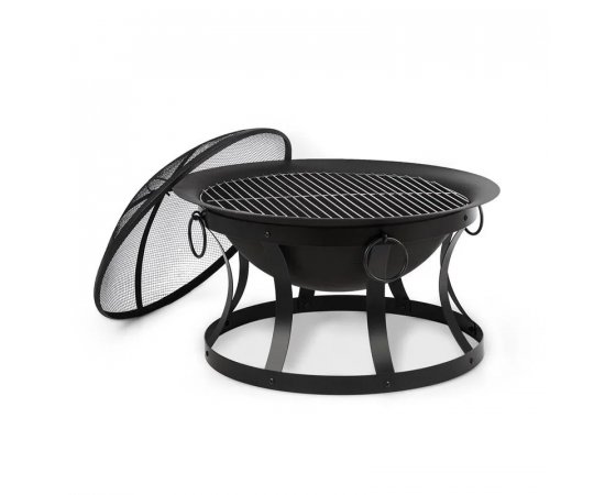 BLUMFELDT PENTOS, 2 IN 1 TUZRAKOHELY ES GRILL, 73 CM, SZIKRAVEDELEM, 60 CM GRILL, FEKETE, 10033380