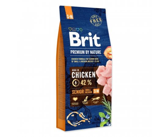 BRIT PREMIUM BY NATURE SENIOR S+M 15 KG (294-170923)