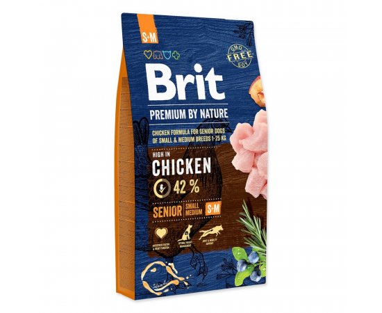  BRIT PREMIUM BY NATURE SENIOR S+M 8 KG (294-170821)