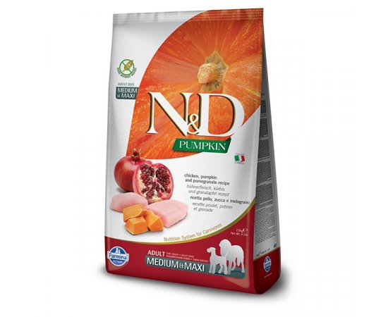 N&amp;D GRAIN FREE PUMPKIN ADULT ME&amp;MA CH&amp;P 12KG CSIRKE&amp;GRANATALMA