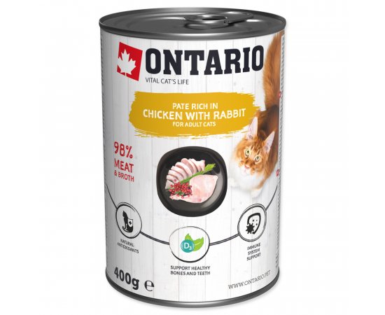 ONTARIO KONZERV CHICKEN WITH RABBIT FLAVOURED WITH CRANBERRIES, 400G