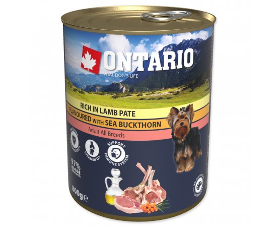 ONTARIO KONZERV RICH IN LAMB PATE FLAVOURED WITH SEA BUCKTHORN 800G, 214-21164