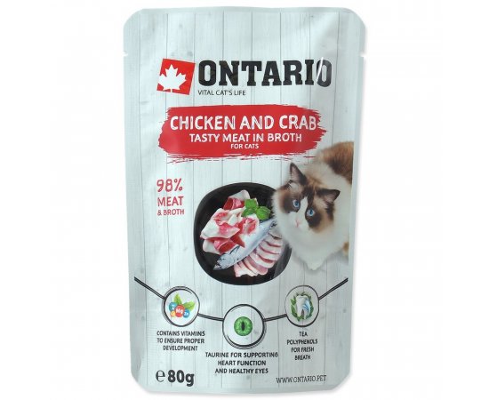 ONTARIO CAT ALUTASAK CHICKEN AND CRAB IN BROTH 80G