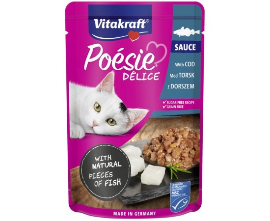 VITAKRAFT POESIE DELISAUCE TOKEHAL 85 G, 2436666