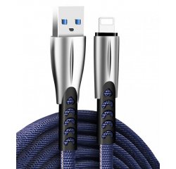 COLORWAY USB KABEL APPLE LIGHTNING (ZINK ALLOY) 2,4A 1M, KEK (CW-CBUL010-BL)