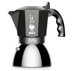 BIALETTI BRIKKA MOKA INDUCTION FEKETE 4 CSESZEHEZ