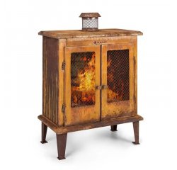 BLUMFELDT FLAME LOCKER, TUZRAKOHELY, VINTAGE KERTI KANDALLO, 58 X 30 CM, ACEL, ROZSDASITOTT MEGJELEN