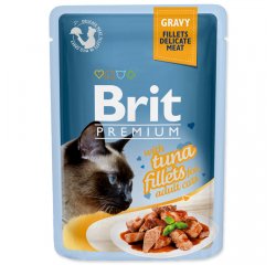 BRIT PREMIUM CAT TASAK DELICATE FILLETS IN GRAVY WITH TUNA 85G (293-111252)