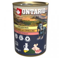 ONTARIO KONZERV PUPPY CHICKEN PATE FLAVOURED WITH SPIRULINA AND SALMON OIL, 400G