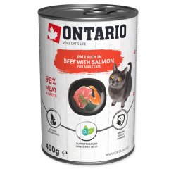 ONTARIO KONZERV BEEF WITH SALMON FLAVOURED WITH SPIRULINA, 400G