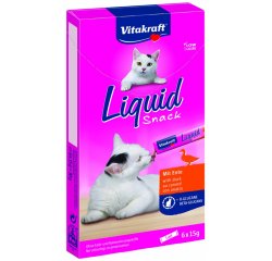 VITAKRAFT CAT LIQUID SNACK KACSA + BETAGLUKAN 6X15 G, 2423520