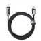 SOLIGHT SSC1802 USB-C KABEL KIJELZOVEL, USB-C CSATLAKOZO - USB-C CSATLAKOZO, 100W, 2M